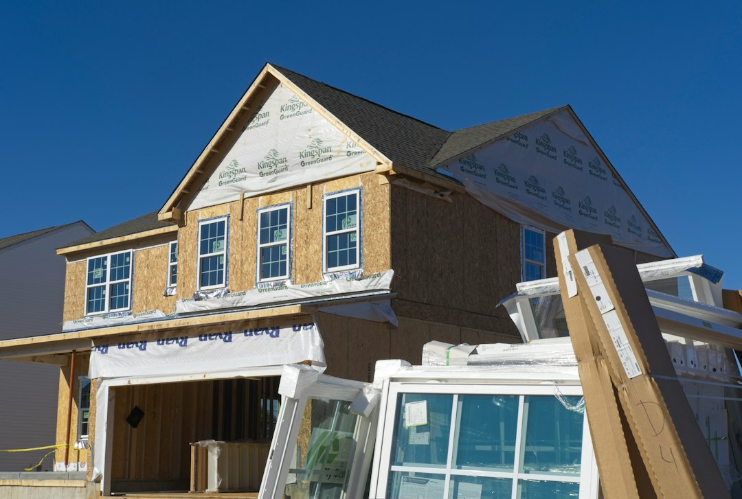 Residential construction project in progress